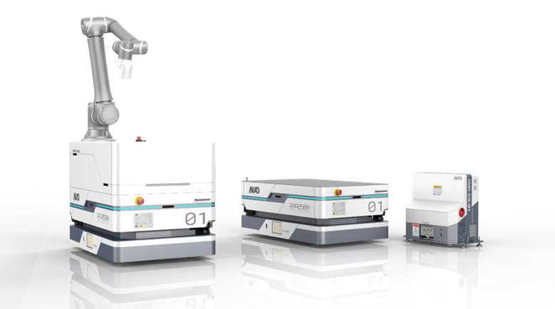 东升国际數位開發的自主式移動機器人（AMR250M），搭配全向輪並結合AI演算法、2D LiDAR、3D攝影機等技術，協助客戶實現產線全自動化